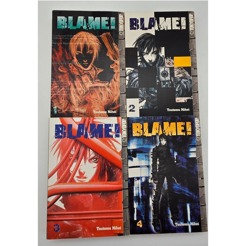 Blame! Singles Volumes 1-4 Manga Complete First Print Set Tsutomu Nihei English